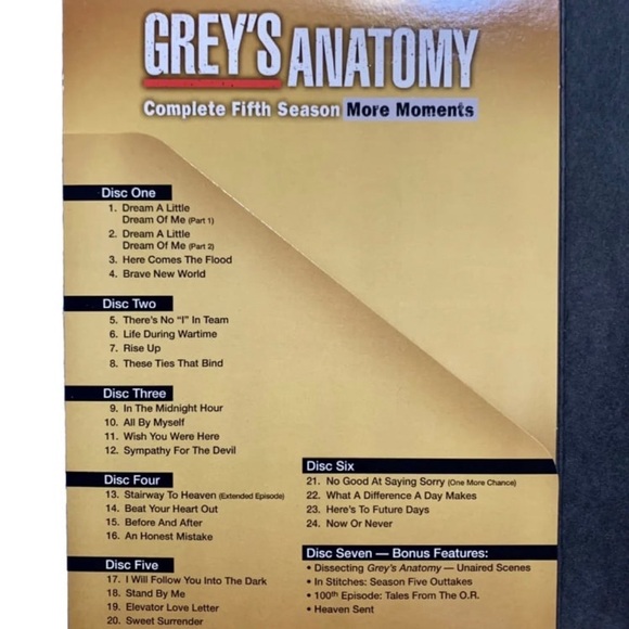 GREY’S ANATOMY Season 4 Complete Set  & Complete 5th Season (Like New)! - Picture 9 of 12